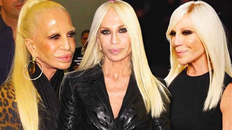 donatella versace altezza|what happened to donatella versace's face.